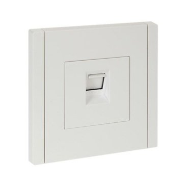 Розетка встраиваемая компьютерная IEK FORTE&PIANO RJ45 кат.5E FP232 белый FP-K10-1-K01