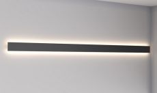светильник 36W Белый теплый LINER 2000 BLACK 220V прямоугольный накладной черный