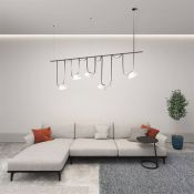 Готовый набор ременной трековой системы DENKIRS 120W Белый дневной Belty DK55SET06-02-DG подвесной тёмно-серый