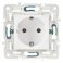 Штепсельная розетка встраиваемая IEK SKANDY 16А SK-R11-16-K01 SK-R05W с з/к без з/ш арктический белый