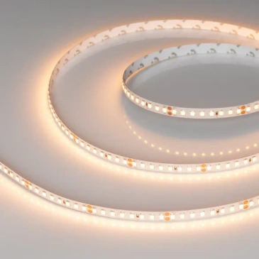 Светодиодная лента Белый теплый 2835 24V 12W/m 160Led/метр 028561(2)  RT-A160-8mm  2400K