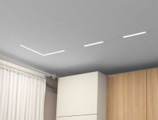 Трековый светильник однофазный   9W Белый-MIX SMART LINEAR DK8003-WH IP20 на шинопровод управляемый белый