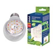 светодиодная фитолампа для растений  А60 10W  UL-00007404 LED-A60-10W-SPFB-E27-CL для рассады и цветения