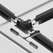 Коннектор питания Т-образный Gravity TRA004CWT-22B чёрный