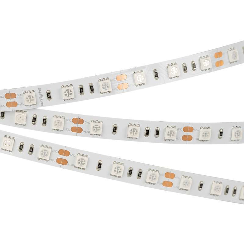 Светодиодная лента Оранжевый 5060 12V 14.4W/m  60Led/метр 015972(2) RT-B60-10mm LUX