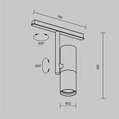 Трековый светильник  12W Белый теплый TR005-2-12W3K-B Элти / Elti Exility IP20 на магнитный шинопровод черный
