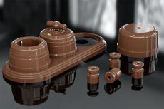 коробка распределительная МезонинЪ пластиковая 30236/70 какао