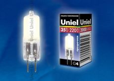 лампа галогенная капсульная G4 JC 35W JC-220/35/G4 CL 220V 02585