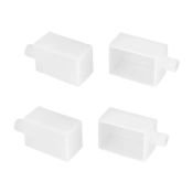 Заглушка для WPH-FLEX-3020-90 WHITE с отверстием (комплект) 062647