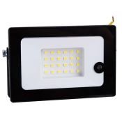 прожектор Белый  30W UL-00011679 ULF-Q518 30W-6500K SENSOR IP65 220-240V BLACK с датчиком движения и освещенности Volpe
