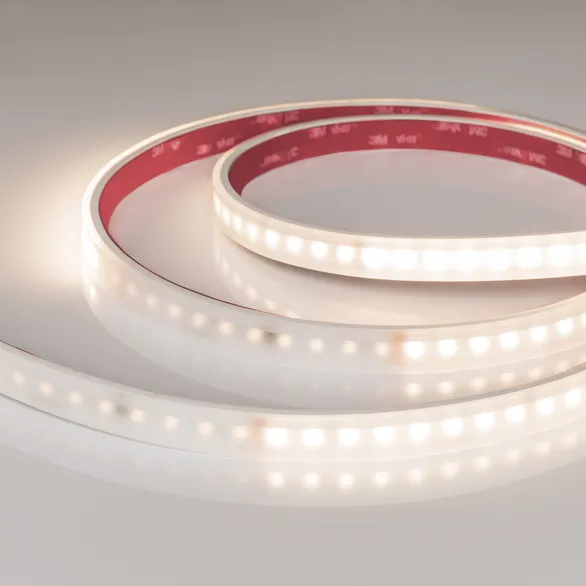 Светодиодная лента Белый дневной 2835 24V 14W/m 96Led/метр 058176 герм (PS-силиконовая экструзия) DMX-A96-14mm Day4000-PX12