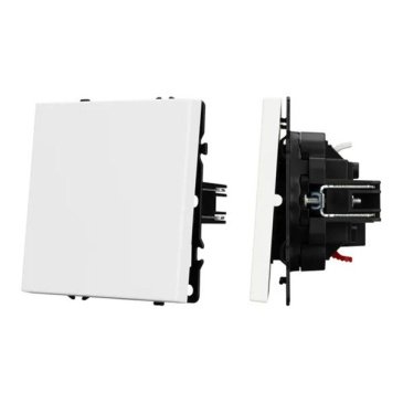 Выключатель встраиваемый одноклавишный проходной Arlight 054235 SWT-NOBE-MKP1-SFPL-WH белый