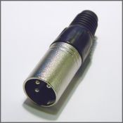 XLR Штекер кабельный металл Ni/Pl 3pin