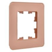 Рамка стеклянная 1 пост IEK BRITE BR-M12-G-41-K97 РУ-1-2-Бр дымчатый RE