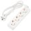 удлинитель с заземлением Uniel UL-00010005 S-GCU4-1.5 WHITE 1,5м Ultra
