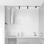 Готовый магнитный набор DENKIRS  31W Белый теплый SET AIR 03 4.0м накладной угловой черный