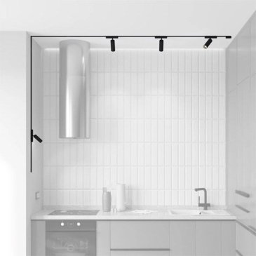 Готовый магнитный набор DENKIRS  31W Белый теплый SET AIR 03 4.0м накладной угловой черный