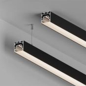 алюминиевый профиль S-LUX SL-LINE-3535-TRAY-3000 BLACK 062196