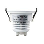 Круглый светильник   5W Белый дневной 020755  LTM-R50WH 25deg 220V IP20 встраиваемый белый