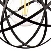 Люстра подвесная Lightstar без лампы 732417 GABBIA 1х40W E27 черный матовый