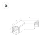 Коннектор угловой MAG-ORIENT-CON-2620-L90 (WH) 0037322
