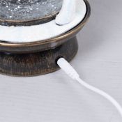 фигурка  светодиодная  «Свеча с Дедом Морозом», 14х23х12 см, пластик, USB, батарейки ААх3, свечение тёплое белое