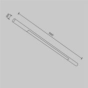 Светильник 12W Белый теплый/белый C100CL-L500-12W3-6K-B Базис / Basis Axity IP20 чёрный