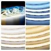 Светодиодная лента Белый-MIX COB 24V 11W/m 252x252Led/метр 00-368 PRO 10мм IP20