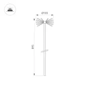 светильник   0.5W Белый теплый 050680 KT-DANDEL-BOLL-H895 (WH, 24 deg, 24V)  IP65 белый
