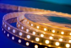 Светодиодная лента Белый теплый 5060 12V 14.4W/m 60Led/метр герм (силиконовая трубка) 00-00000519 DSG 5050 WW 60L-V12-IP65 LUX