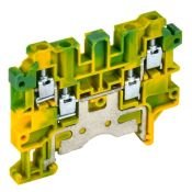 Колодка клеммная CTS-MC-PEN заземляющая 4 вывода 4мм2 желто-зеленая YCT12-03-4-K52-004 IEK