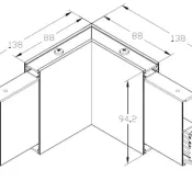Линейный модульный светильник   3W Белый теплый ALT-LINEAIR-FLAT-DIM-L60-2094  100deg 220V черный 031539