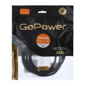 Кабель штекер HDMI- штекер HDMI GoPower V2.1 8K 60Hz Ultra High Speed серый 2м