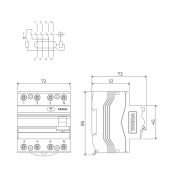 Выключатель дифференциального тока (УЗО) 4п 40A W914P406 C40 30mА 6kА WERKEL