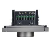 Термостат электронный с подсветкой FP552 сталь FP-RT11-K46 FORTE&PIANO IEK