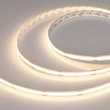 Светодиодная лента Белый теплый COB 24V  4.8W/m 420Led/метр 048824 COB-X420-10mm  2700K 15m