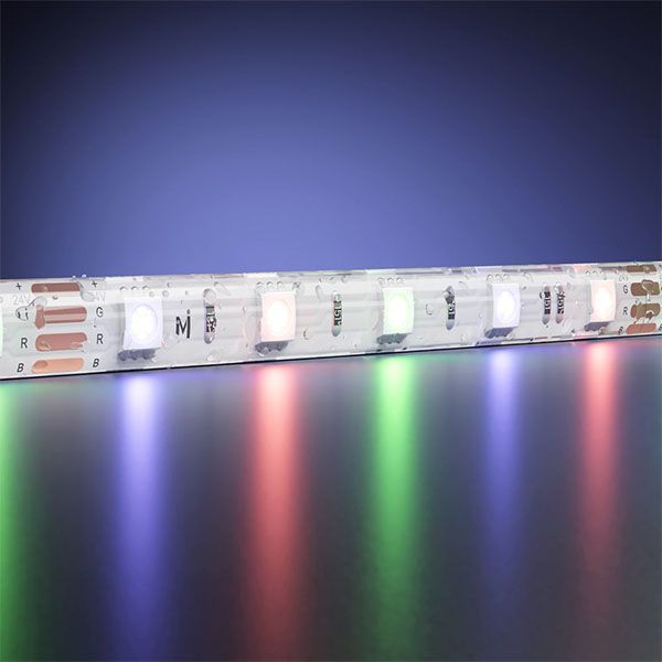 Светодиодная лента RGB 5050 24V 14.4W/m 60Led/метр герм (силикон) 201140 Ultra IP65