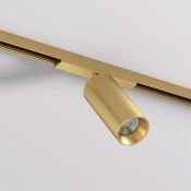 Трековый светильник однофазный  10W Белый теплый SHINE SPOT DK5741-SB IP20 на шинопровод латунь