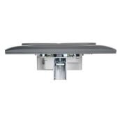 Штепсельная розетка встраиваемая двойная IEK SKANDY 10А SK-R23-10-K03-F SK-R09Gr без з/к с з/ш в сборе серый