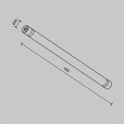 Светильник 7W Белый теплый C148CL-L500-7W3K-B Ларк / Larc Shelf 3000К чёрный