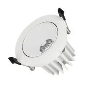 Встраиваемый светильник  12W Белый теплый 037188(1) MS-FORECAST-BUILT-TURN-R102-12W IP20  круглый белый