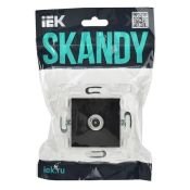 ТВ-розетка встраиваемая оконечная IEK SKANDY SK-A10-O-K02 SK-A12Bl черный