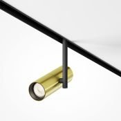 Трековый светильник 12W Белый-MIX Элти/Elti Exility TR005-4-12W-DS-BBS Dim Smart IP20 на магнитный шинопровод латунь