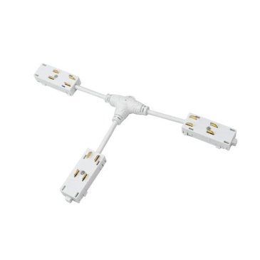Соединитель для однофазного шинопровода SMART HIDE Т-образный TR2115-WH гибкий белый