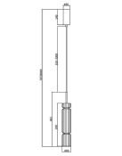 Подвесной светильник   8W Белый теплый MOD272PL-L12BS3K1 Ордо/Ordo 220V IP20 цилиндр коньячный