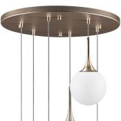 Люстра подвесная Lightstar без лампы 813063 GLOBO 6х40W E14 белый/шампань