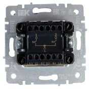 Выключатель жалюзи 10А ВС10-1-5-БрА алюминий BR-V15-0-10-K47 BRITE IEK