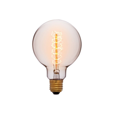 лампа ретро накаливания Vintage форма шар 40W 052-009 G95 F5 GOLDEN/E27 диммируемая