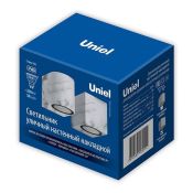 светильник Uniel без лампы UL-00011361 UUL-P41A 6W-GU10 IP65 MARBLE накладной мрамор