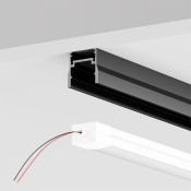 Накладной алюминиевый профиль Maytoni для уличной трековой системы Elasity IP 3м черный O-TR001-P-B3M